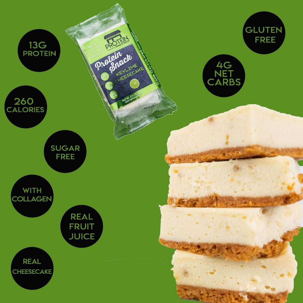 Keto Protein Key Lime Pie Cheesecake