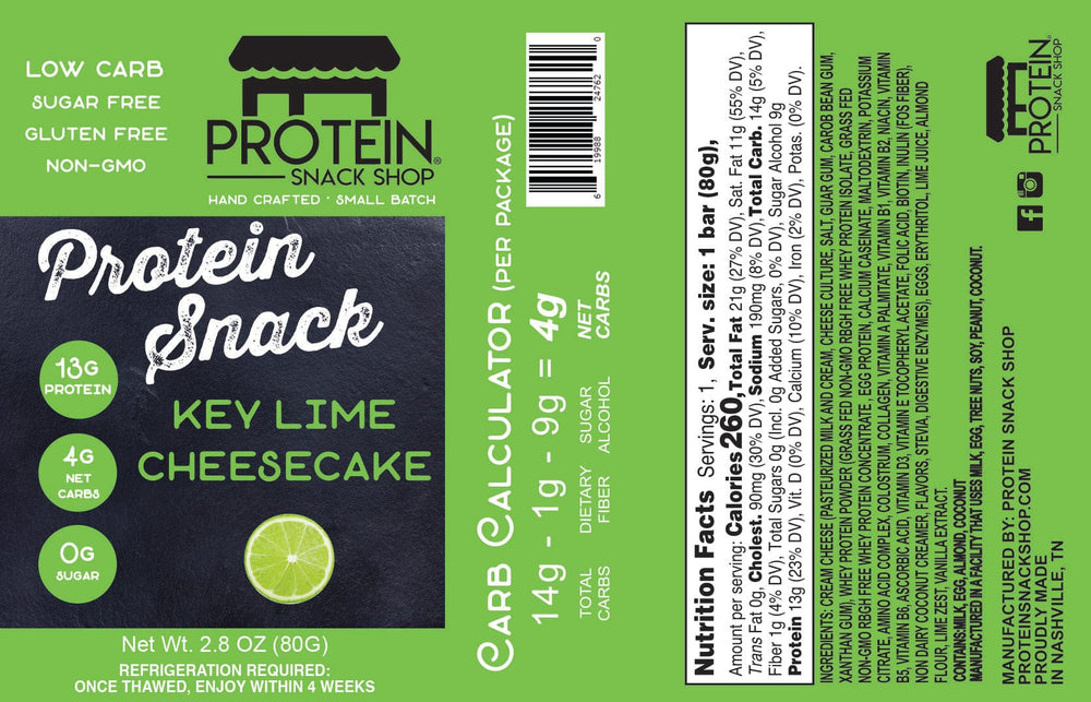 Keto Protein Key Lime Pie Cheesecake