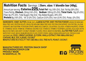Gourmet Lemon Protein Blondie Bar