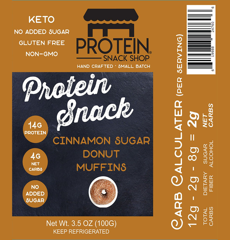 Keto Cinnamon Sugar Donuts | Delicious Low Carb Protein Muffins