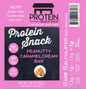 Keto Peanutty Caramel Cream Protein Bar